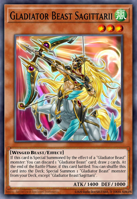 (155) YuGiOh TCG MP20: 2020 Tin of Lost Memories Mega Pack Single: Gladiator Beast Sagittarii  Common