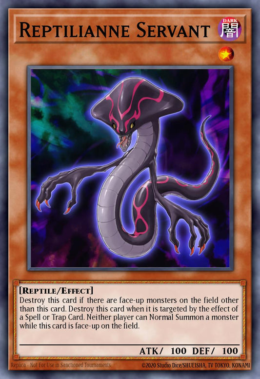 (015) YuGiOh TCG ABPF: Absolute Powerforce Single: Reptilianne Servant  Common