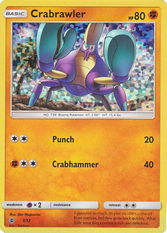 (007/12) Pokemon TCG McDonald's Collection 2017 Single: Crabrawler   Promo