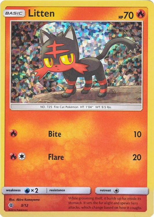 (003/12) Pokemon TCG McDonald's Collection 2017 Single: Litten   Promo