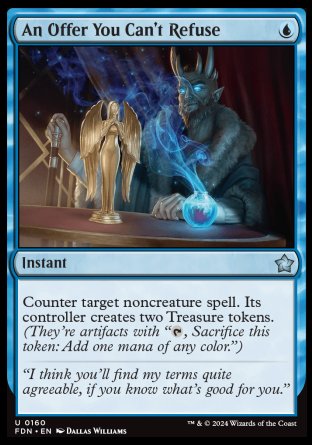 (160) Magic The Gathering Magic: The Gathering Foundations Single: An Offer You Can't Refuse  Uncommon