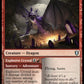 (160) Magic The Gathering Commander Legends: Battle for Baldur's Gate Single: Amethyst Dragon // Explosive Crystal  Uncommon