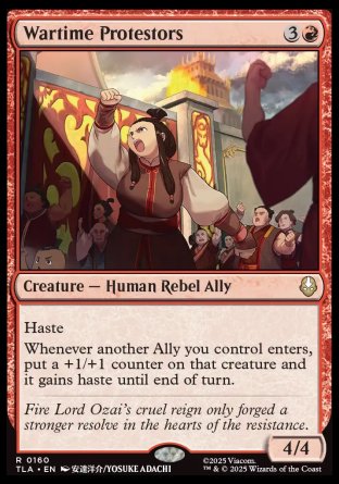 (160) Magic The Gathering Magic: The Gathering | Avatar: The Last Airbender: Promos Single: Wartime Protestors Holo Rare