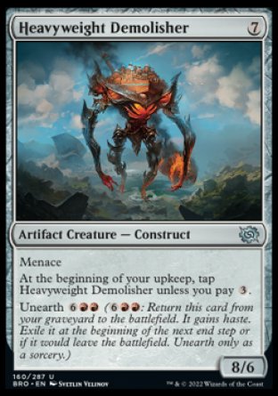 (160) Magic The Gathering The Brothers' War Single: Heavyweight Demolisher Holo Uncommon