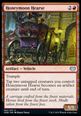 (160) Magic The Gathering Innistrad: Crimson Vow Single: Honeymoon Hearse  Uncommon