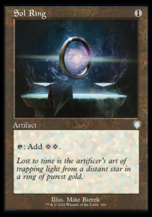 (160) Magic The Gathering Commander: The Brothers' War Single: Sol Ring  Uncommon