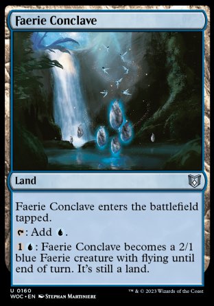 (160) Magic The Gathering Commander: Wilds of Eldraine Single: Faerie Conclave  Uncommon