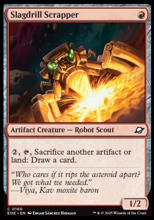 (160) Magic The Gathering Edge of Eternities Single: Slagdrill Scrapper Holo Common