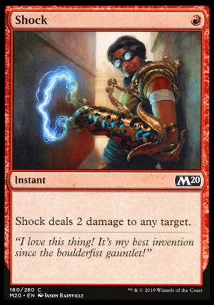 (160/280) Magic The Gathering Core 2020 Single: Shock  Common