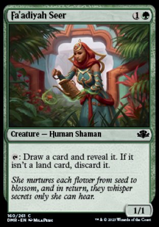 (160) Magic The Gathering Dominaria Remastered Single: Fa'adiyah Seer Holo Common