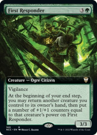 (160) Magic The Gathering Commander: Streets of New Capenna: Extras Single: First Responder  Rare