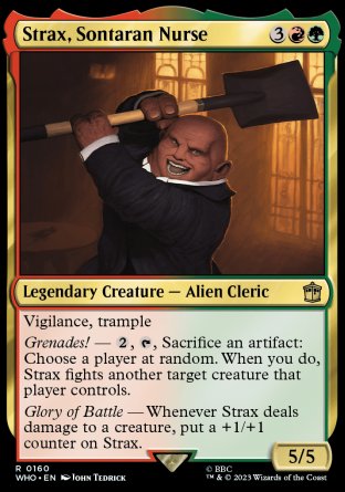 (160) Magic The Gathering Universes Beyond: Doctor Who Single: Strax, Sontaran Nurse  Rare