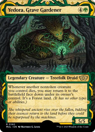 (160) Magic The Gathering Multiverse Legends Single: Yedora, Grave Gardener (V.3) Holo Rare