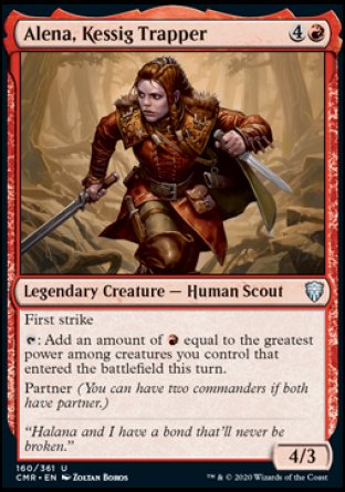 (160/361) Magic The Gathering Commander Legends Single: Alena, Kessig Trapper  Uncommon