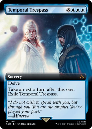 (160) Magic The Gathering Universes Beyond: Assassin's Creed: Extras Single: Temporal Trespass (V.1)  Holo Mythic