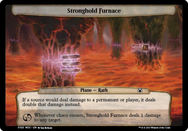 (160) Magic The Gathering Commander: March of the Machine Single: Stronghold Furnace  Common