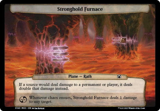 (160) Magic The Gathering Commander: March of the Machine Single: Stronghold Furnace  Common