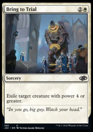 (160) Magic The Gathering Jumpstart 2022 Single: Bring to Trial  Common
