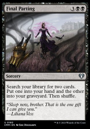 (160) Magic The Gathering Commander Masters Single: Final Parting  Uncommon