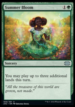 (160) Magic The Gathering Double Masters 2022 Single: Summer Bloom Holo Uncommon