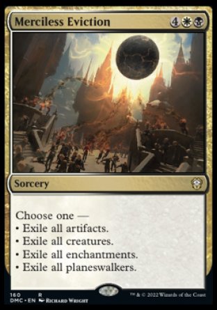 (160) Magic The Gathering Commander: Dominaria United Single: Merciless Eviction  Rare
