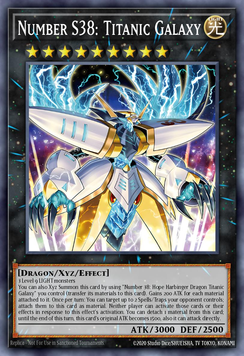 (038) YuGiOh TCG BLMM: Battles of Legend: Monster Mayhem Single: Number S38: Titanic Galaxy  Ultra Rare
