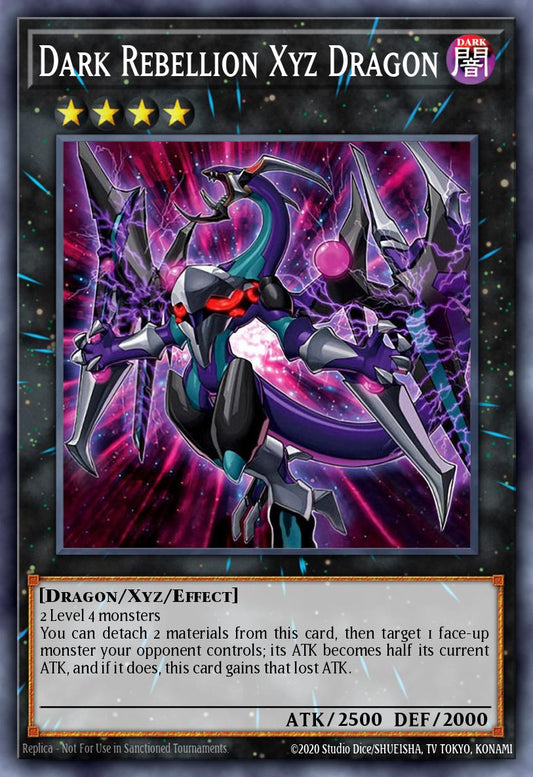 (237) YuGiOh TCG RA04: Quarter Century Stampede Single: Dark Rebellion Xyz Dragon (V.2 - Quarter Century Secret Rare)  Quarter Century Secret Rare