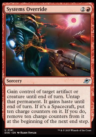 (161) Magic The Gathering Edge of Eternities Single: Systems Override  Uncommon