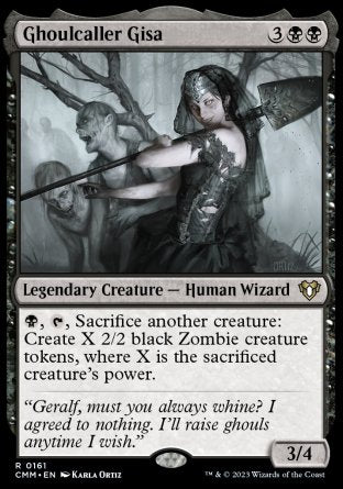 (161) Magic The Gathering Commander Masters Single: Ghoulcaller Gisa  Rare
