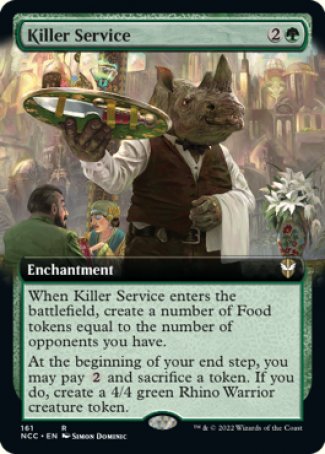 (161) Magic The Gathering Commander: Streets of New Capenna: Extras Single: Killer Service  Rare