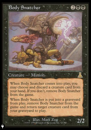 (053) Magic The Gathering The List Single: Body Snatcher  Rare