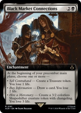 (161) Magic The Gathering Universes Beyond: Assassin's Creed: Extras Single: Black Market Connections (V.1)  Holo Rare