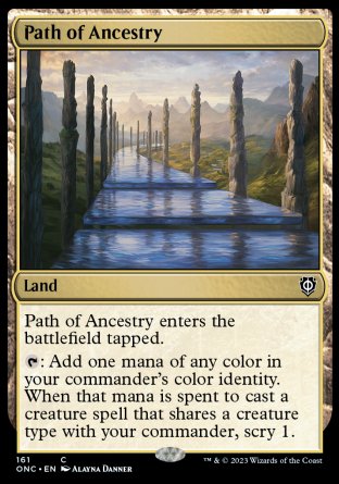 (161) Magic The Gathering Commander: Phyrexia: All Will Be One Single: Path of Ancestry  Common