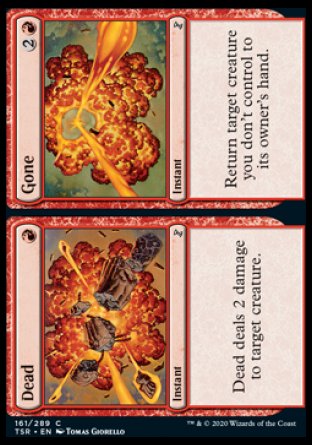 (161/289) Magic The Gathering Time Spiral Remastered Single: Dead // Gone  Common