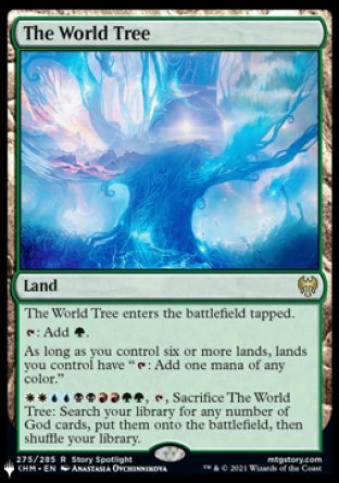 (275) Magic The Gathering The List Single: The World Tree  Rare