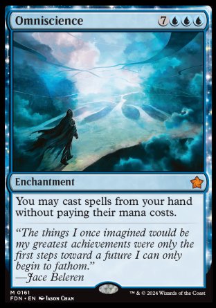 (161) Magic The Gathering Magic: The Gathering Foundations Single: Omniscience  Mythic