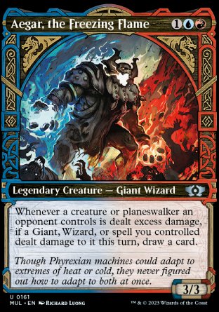 (161) Magic The Gathering Multiverse Legends Single: Aegar, the Freezing Flame (V.4)  Uncommon