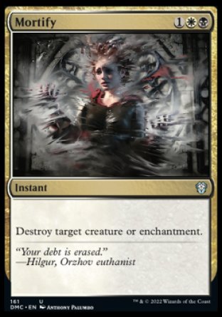 (161) Magic The Gathering Commander: Dominaria United Single: Mortify  Uncommon