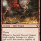 (161) Magic The Gathering Commander Legends: Battle for Baldur's Gate Single: Ancient Copper Dragon Holo Mythic