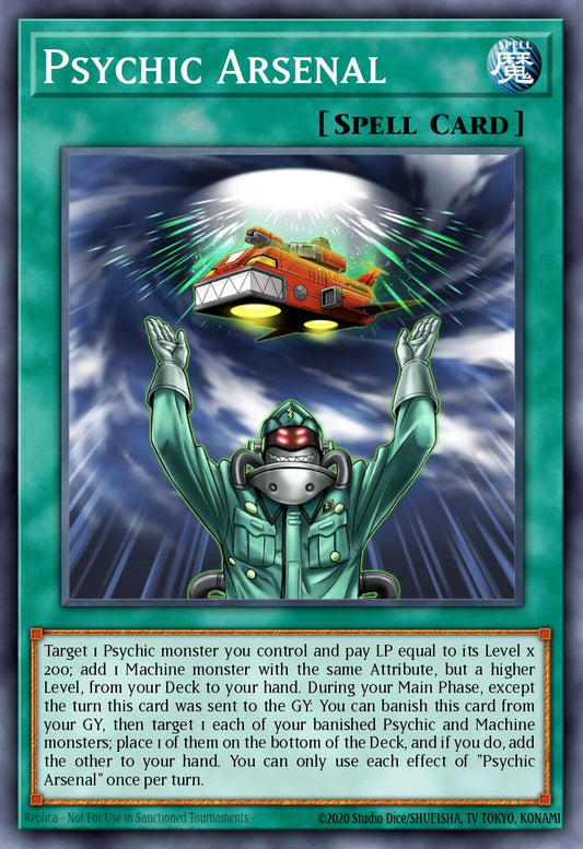 (327) YuGiOh TCG MP25: 2025 Mega-Pack Tin Single: Psychic Arsenal  Common