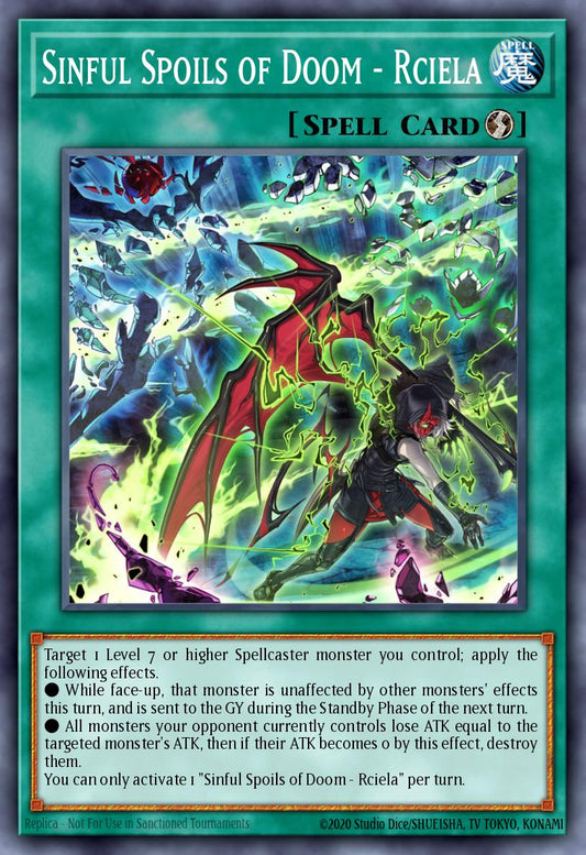 (239) YuGiOh TCG MP24: 25th Anniversary Tin: Dueling Mirrors Single: Sinful Spoils of Doom - Rciela  Ultra Rare