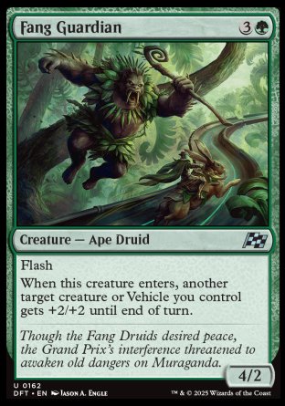 (162) Magic The Gathering Aetherdrift Single: Fang Guardian Holo Uncommon