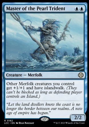 (162) Magic The Gathering Commander: The Lost Caverns of Ixalan Single: Master of the Pearl Trident  Rare