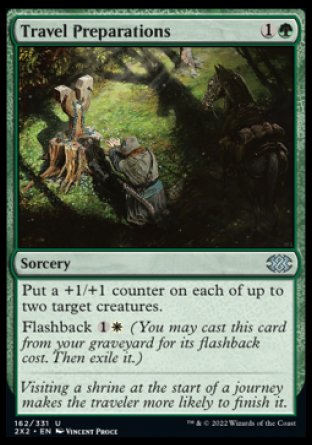 (162) Magic The Gathering Double Masters 2022 Single: Travel Preparations  Uncommon