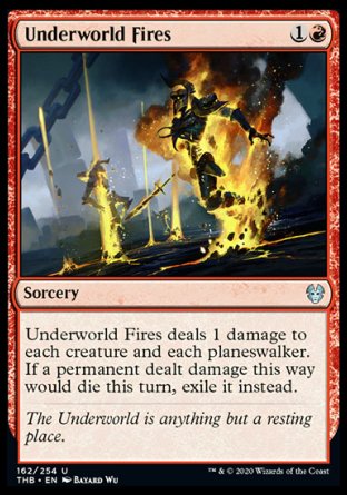 (162/254) Magic The Gathering Theros Beyond Death Single: Underworld Fires  Uncommon