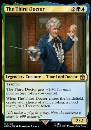 (162) Magic The Gathering Universes Beyond: Doctor Who Single: The Third Doctor Holo Rare