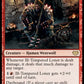 (162) Magic The Gathering Innistrad: Crimson Vow Single: Ill-Tempered Loner // Howlpack Avenger Holo Rare