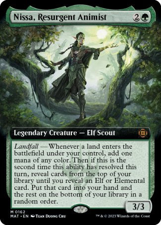 (162) Magic The Gathering March of the Machine: The Aftermath: Extras Single: Nissa, Resurgent Animist (V.3)  Mythic