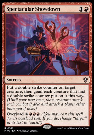 (162) Magic The Gathering Commander: Murders at Karlov Manor Single: Spectacular Showdown  Rare