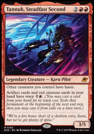 (162) Magic The Gathering Edge of Eternities: Promos Single: Tannuk, Steadfast Second (V.2) Holo Mythic